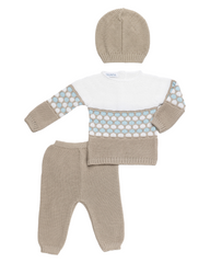 NEWBORN COLORS EMBROIDERED TRIM 3P SET