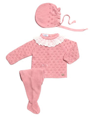 NEWBORN OPENWORK LACE COLLAR 3P SET