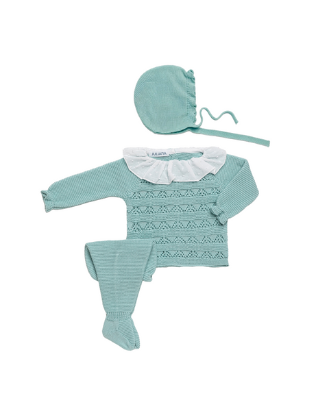 NEWBORN OPENWORK PLUMETI COLLAR 3P SET