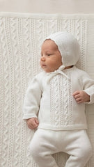 BABY TEXTURE BLANKET AND NEWBORN 4P SET