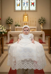 CHRISTENING DELICATE LACE GOWN
