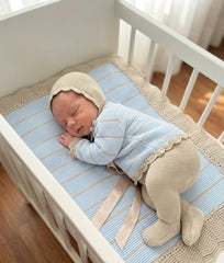 BABY FRILLS BLANKET AND NEWBORN 4P SET