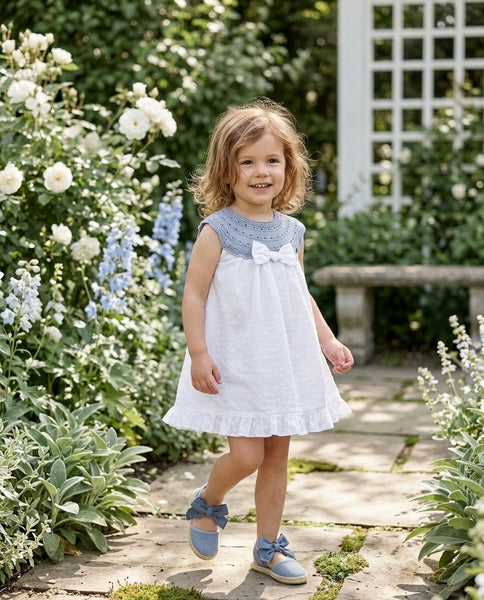 GIRL KNIT AND PLUMETI DRESS