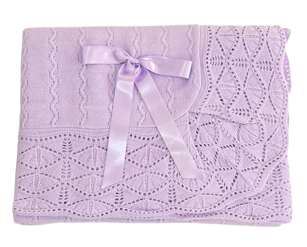 BABY ZIG ZAG OPENWORK BLANKET