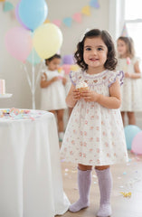 VESTIDO LARGO ESTAMPADO FLORAL PARA NIÑA