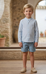 BOYS PIN CHECK SHIRT AND SHORT 2P ALFARERIA
