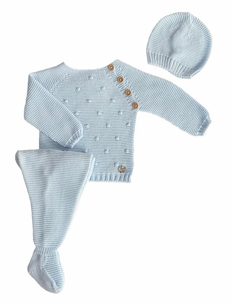 NEWBORN BODOQUES AND BUTTONS 3P SET