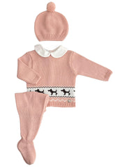 NEWBORN DOGS AND COLLAR 3P SET