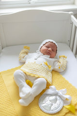 NEWBORN DOTS AND BOW 3P SET