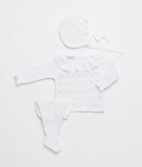 NEWBORN OPENWORK PLUMETI COLLAR 3P SET
