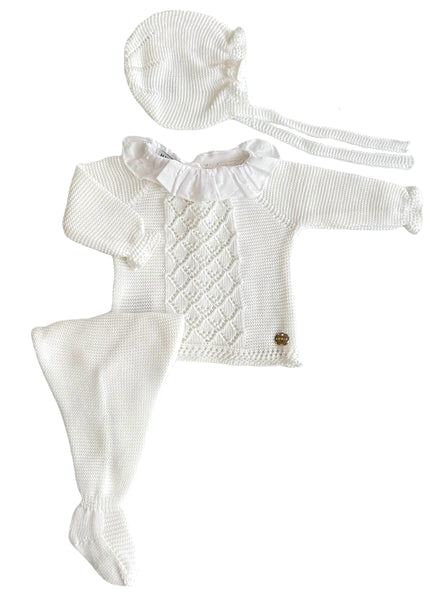 NEWBORN RHOMBUS PLUMETI COLLAR 3P SET