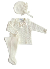 NEWBORN RECOGIDAS LACE COLLAR 3P SET