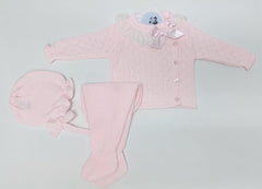 NEWBORN RECOGIDAS LACE COLLAR 3P SET