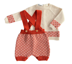 BABY DUNGAREES AND SWEATER 2P SET