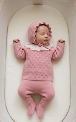 NEWBORN OPENWORK LACE COLLAR 3P SET