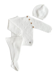 NEWBORN BODOQUES AND BUTTONS 3P SET