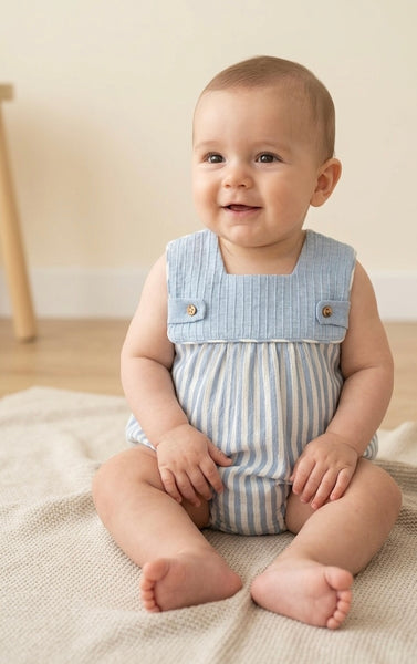 BABY STRIPED SLEEVELESS ROMPER NAGARE