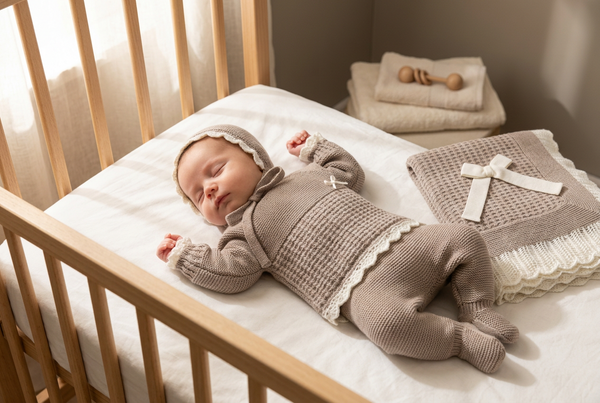 VISON BABY FULLY GATHERED BLANKET AND NEWBORN 4P SET