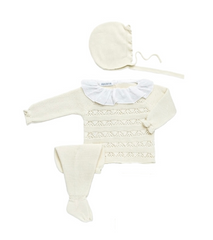 NEWBORN OPENWORK PLUMETI COLLAR 3P SET