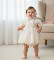GIRL LACE DRESS 3P SET