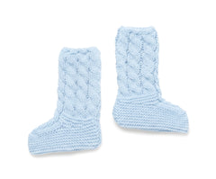 BOTAS DE PUNTO TRENZADO