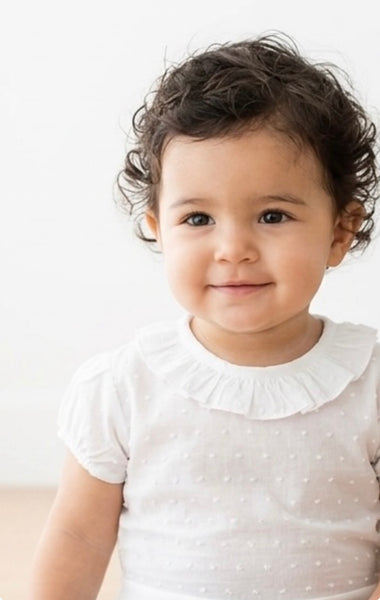 BODY DE ALGODÓN PLUMETI PARA BEBÉ