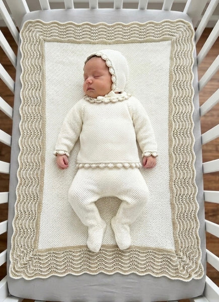 NEWBORN COMBINED WITH BEIGE WAVES 3P SET