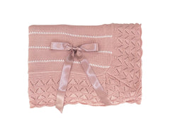 BABY WHITE STRIPED BLANKET