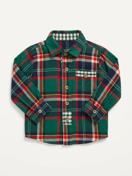Baby Boys long sleeve green shirt