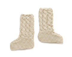 BOTAS DE PUNTO TRENZADO