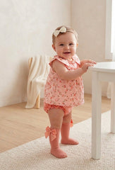 BABY GIRL GINGHAM FLORAL BLOUSE 2P SET