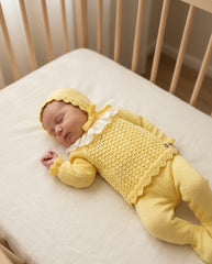 NEWBORN LACE COLLAR POINTELLE 3P SET