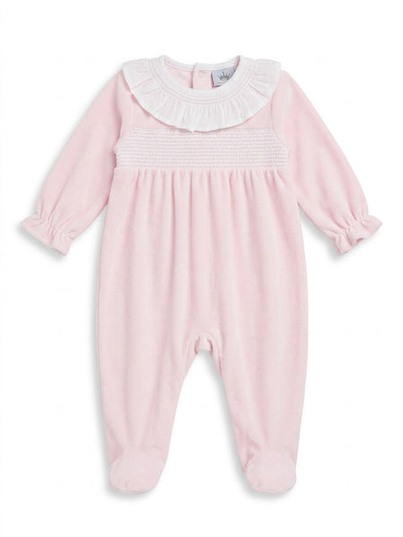 BABY NIDO AND RUFFLE COLLAR VELVET PIJAMA