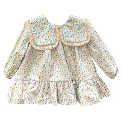 GIRL FLORAL PETER PAN COLLAR DRESS SUELTAS