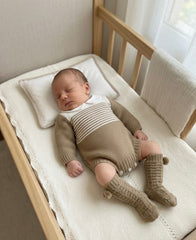 BOYS STRIPED WITH COLLAR ROMPER