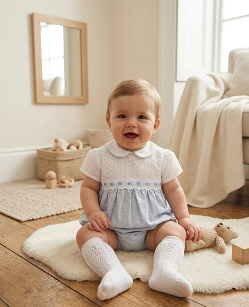 BABY LIGHTBLUE CLASSIC ROMPER