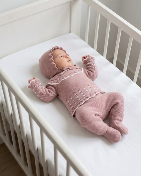 NEWBORN OPENWORK FLOWERS 3P SET
