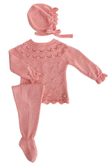 NEWBORN VERTICAL OPENWORK 3P SET