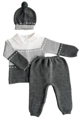 NEWBORN TROUSERS THREE COLORS 3P SET
