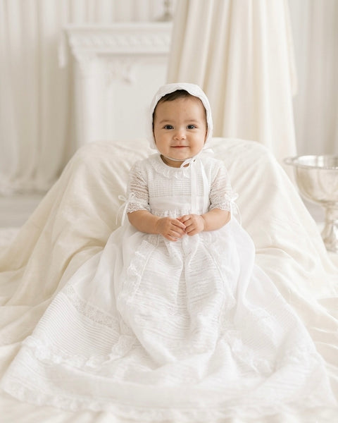 long sleeve dress christening Amazon.com: Baby Girls Long Sleeve Christening Dress Classic Embroidered Baptism Tulle Dress with Bonnet Ivory Size 3M: Clothing, Shoes & Jewelry
