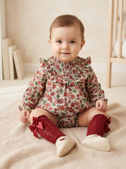 VESTIDO CORTO DE OTOÑO PARA NIÑA CON PANTALÓN CRETONA