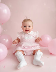 BABY PLUMETI WITH COLLAR SHORT DRESS 2P