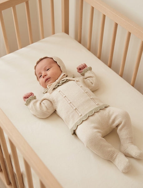 NEWBORN PLEATS AND BOBBLES 3P SET