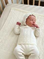 BABY TEXTURE BLANKET AND NEWBORN 4P SET