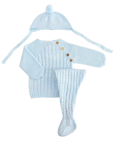 NEWBORN BRAIDS AND BUTTONS  3P SET