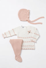 DUSTY PINK NEWBORN GATHERED DETAILS 3P SET