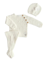 NEWBORN BODOQUES AND BUTTONS 3P SET