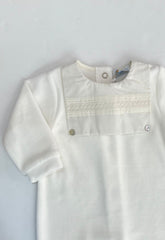 BABY EMBROIDERED COLLAR VELVET PIJAMA