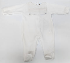 BABY EMBROIDERED COLLAR VELVET PIJAMA