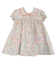 GIRL LIBERTY PRINT PUFF SLEEVE DRESS BARBADOS